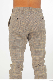 Nathaniel buttock casual checkered skinny trousers dressed thigh 0003.jpg